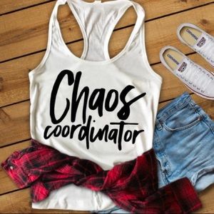 Plum Creek Boutique Tops - Funny Tops with Sayings -Chaos Coordinator - NEW Plum Creek Boutique Tops - Funny Tops with Sayings -Chaos Coordinator - NEW